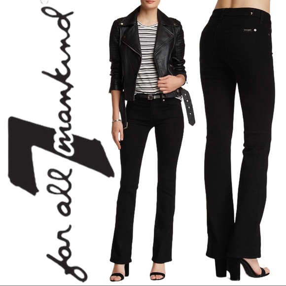 7 For All Mankind Denim - 7 For All Mankind - The Skinny Bootcut Jeans Black